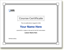 Print your course certificate